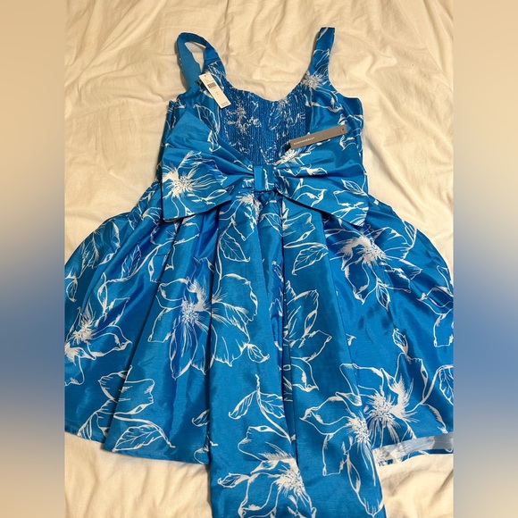 Anthropologie Floral Dress with Bow (size L) - Picture 4 of 5